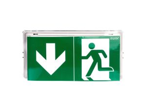 Oprawa awaryjna EXIT LED 1W 130lm 1h dwuzadaniowa AT biała + PU31 ETE/1W/B/1/SA/AT/WH