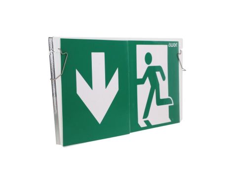 Plexa EXIT M + sprzężyny mocujące +piktogram, ETE/PLX/PU31/41