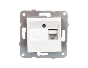 Karre Gniazdo Komputerowe 1xrj45 Kat. 6, Kolor Biały / 90963678
