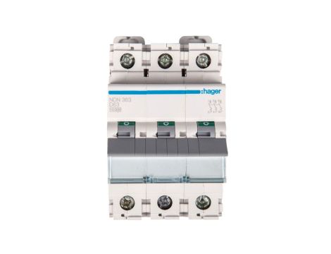 Wyłącznik nadprądowy 3P D 63A 10kA AC NDN363