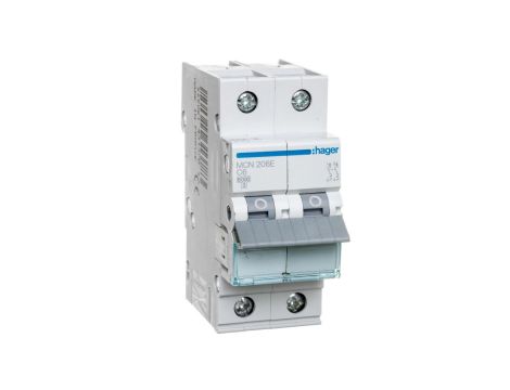 Wyłącznik nadprądowy 2P C 6A 6kA AC MCN206E