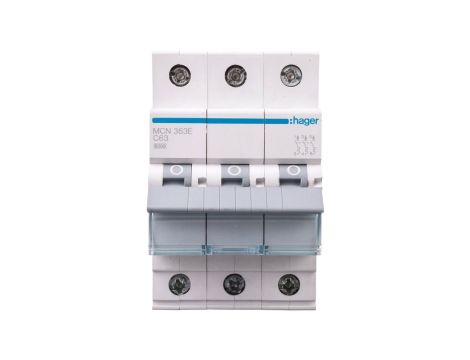 Wyłącznik nadprądowy 3P C 63A 6kA AC MCN363E