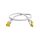 Kabel krosowy patchcord S/FTP (PiMF) kat.6A LSZH szary 0,5m 91576
