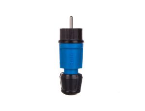 Wtyczka przenośna Uni-Schuko 16A 230V IP44 niebieska Multi-Grip 7370