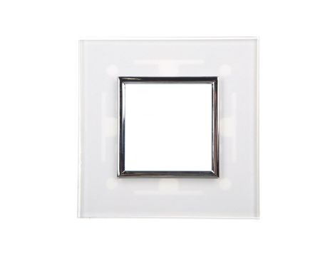 DANTE Ramka pojedyncza szkło CREATIVE GLASS SUPER WHITE 4501181