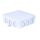 Puszka n/t hermetyczna z dławicą zintegrowaną 100x100x39mm IP54 biała N7 83007006