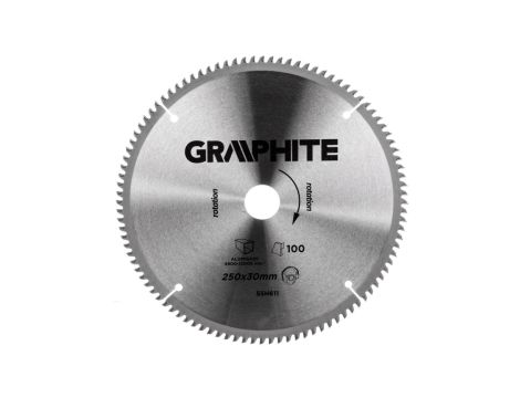 Tarcza do pilarki widiowa 250 x 30 mm, 100 zębów do aluminium 55H611