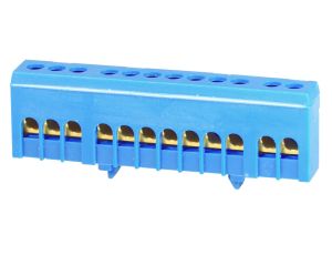N12H kolor niebieski 12x16mm2 Listwa zaciskowa neutralna IP20 MAD1012N15