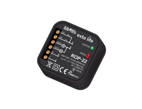 Radiowy odbiornik dopuszkowy 2-kanałowy dwukierunkowy ROP-22 EXL10000002