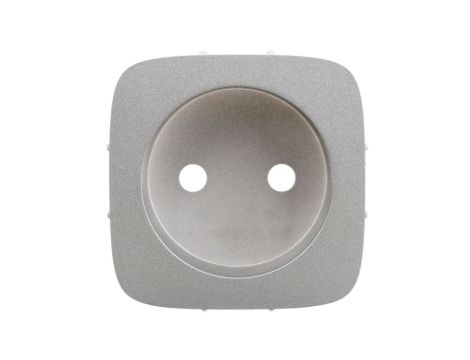VALENA ALLURE Plakietka gniazda pojedynczego 2p aluminium 754977