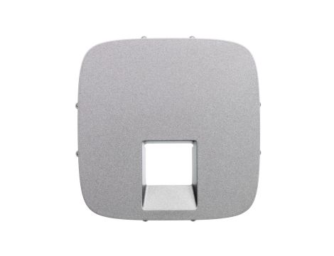 VALENA ALLURE Plakietka gniazda pojedynczego RJ11 kategorii 6 utp aluminium 755417