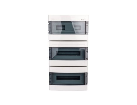 Rozdzielnica hermetyczna EP-LUX RN 3x18 1000V AC 1500V DC PE+N dymny IP65 1959-01