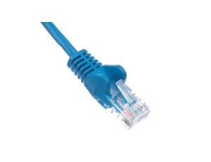 Kabel krosowy patchcord U/UTP kat.5e CCA niebieski 0,5m 68335