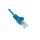 Kabel krosowy patchcord U/UTP kat.5e CCA niebieski 0,5m 68335