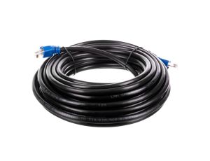 Kabel krosowy outdoor patchcord U/UTP kat.6 CCA czarny 10m 94389