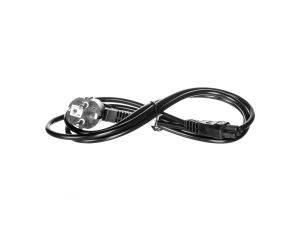 Przewód zasilający Schuko (type F, CEE 7/7)- C5 1.8m czarny 68004