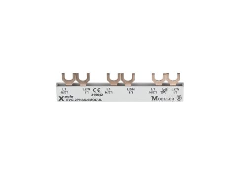 Szyna łączeniowa 2P 63A 10mm2 widełkowa (6 mod.) EVG-2PHAS/6MODUL 215642