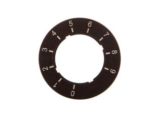 Etykieta do potencjometru 22mm skala 0 do 9 SIRIUS ACT 3SU1900-0BG16-0RT0