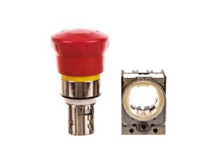 Przycisk bezpieczeństwa kpl 22mm metal czerwony 2R przez obrót etykieta Not Halt IP69k SIRIUS ACT przył spręż 3SU1150-1HB20-3PH0