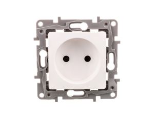NILOE Gniazdo pojedyncze 2P 16 A 250 V z przesłonami białe 764538