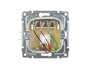 VENA Gniazdo telefoniczne pojedyncze RJ11 satyna 515063