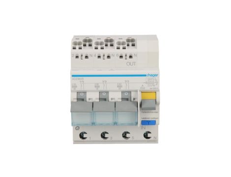 Wyłącznik różnicowo-nadprądowy RCBO 4P C10A 0,03A Typ A 6kA RCBO ADZ360D