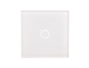 TouchMe Mały panel szklany, łącznik pojedynczy, biały TM530W