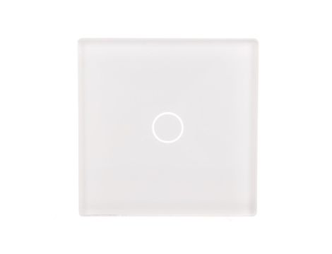 TouchMe Mały panel szklany, łącznik pojedynczy, biały TM530W