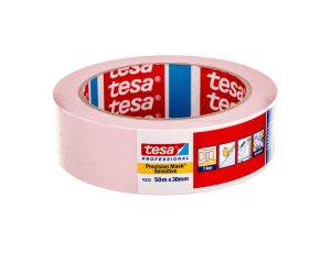 Taśma malarska precyzyjna do delikatnych powierzchni 50m 30mm różowa 04333-00019-03