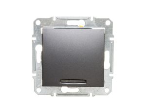 SEDNA Przycisk schodowy z podświetleniem grafitowy SDN1520170