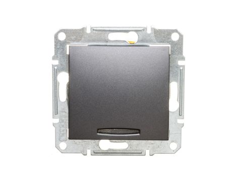 SEDNA Przycisk schodowy z podświetleniem grafitowy SDN1520170