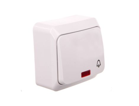 Prima Przycisk /dzwonek/ z podświetleniem biały prima WDE001015