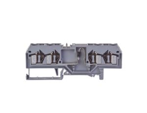 Złączka szynowa 4-przewodowa z diodą 1N4007 4mm2 szara 281-665/281-411 /50szt./
