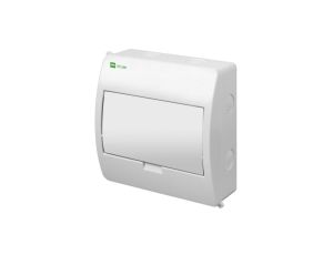Rozdzielnica modułowa Elegant 1x8 natynkowa IP40 N+PE drzwi białe 2402-00
