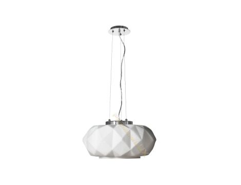 Lampa ELENA fi460*H1500mm 1xE27 BIAŁA Szkło + metal