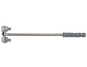 Uchwyt uniwersalny do drutu odgomowego z kołkiem rozporowym L=180mm KM61