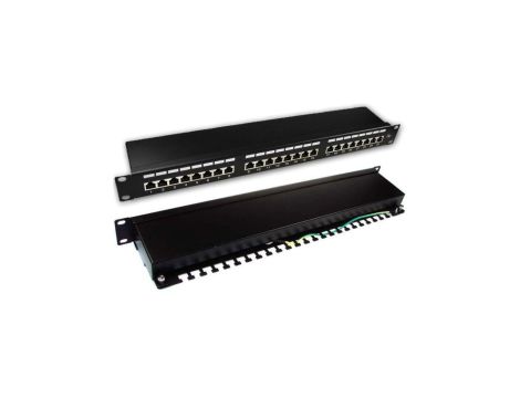 Patch panel 19 1U 24xRJ45 kat.6 FTP GMPnet supported by BITNER - 25 LAT gwarancji CU.PP.00045