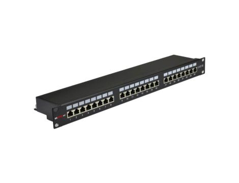 Patch panel 19cali 1U 24xRJ45 kat.5e FTP GMPnet supported by BITNER - 25 LAT gwarancji CU.PP.00009
