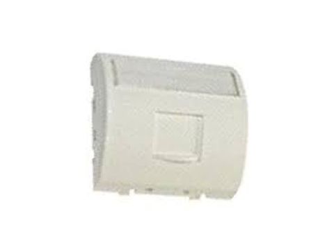 Adapter 45x45mm do modułów 1xRJ45 keystone RAL9010 kątowy M45.AD.00313
