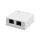 Gniazdo UTP kat. 6 2 x RJ45 kompletne NT CU.GN.00142