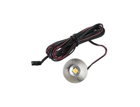 LedPoint Oprawa meblowa led okrągla 0,7W zimna biała wpuszczana podszafkowa