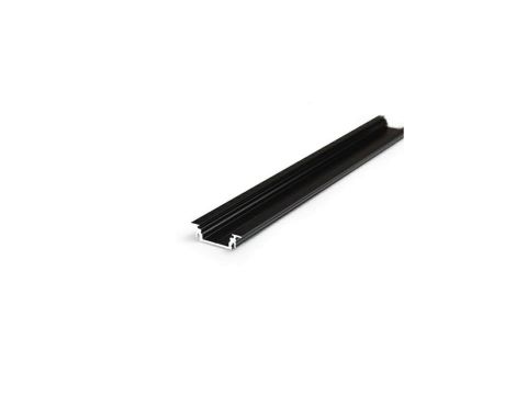 Profil led Groove14 2m czarny wpuszczany szeroki a3020021