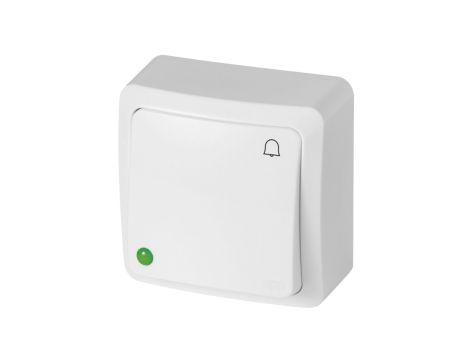 BERG Łącznik zwierny dzwonek n/t 10AX IP20 biały 3714-00