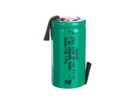 Akumulator Ni-MH Sub-C 1,2V 2500mAh HP-10C FT 1Z /blaszki lutownicze/ 72806