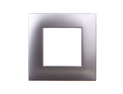 DANTE Ramka pojedyncza tworzywo lakierowane INOX 454181