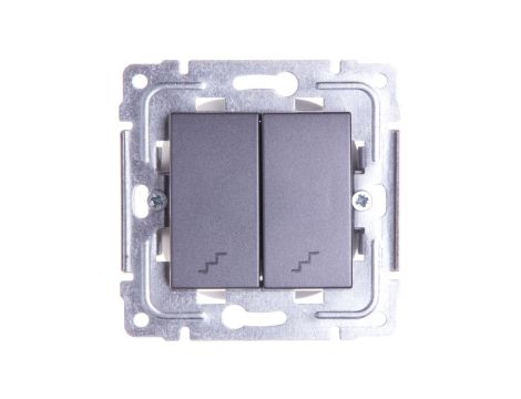 DANTE Łącznik schodowy podwójny grafit 456019