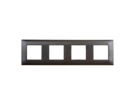 DANTE Ramka poczwórna tworzywo lakierowane GRAFIT 456084