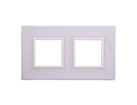 DANTE Ramka podwójna skóra VANILLA 4503582