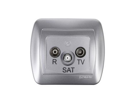 Simon Akord Gniazdo antenowe RD/TV/SAT koŮcowe aluminium metalizowane AAS/26