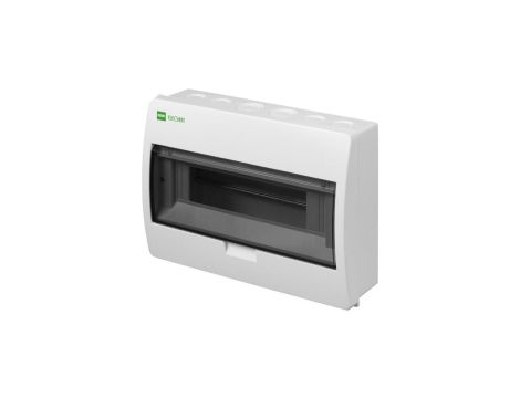 Rozdzielnica modułowa Elegant 1x12 natynkowa IP40 RN N+PE biała drzwi transparentne dymne 2403-01